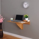 Wall Mounted iDesk with Ledge Desert Walnut (IB77-1)