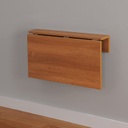 Wall Mounted iDesk with Ledge Desert Walnut (IB77-1)