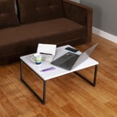 Floor seating desk - Glossy White