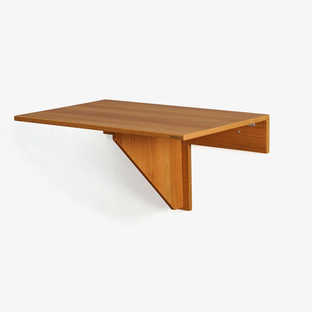 Wall Mounted iDesk with Ledge &amp; Fluid Ergonomic chair -Desert Walnut