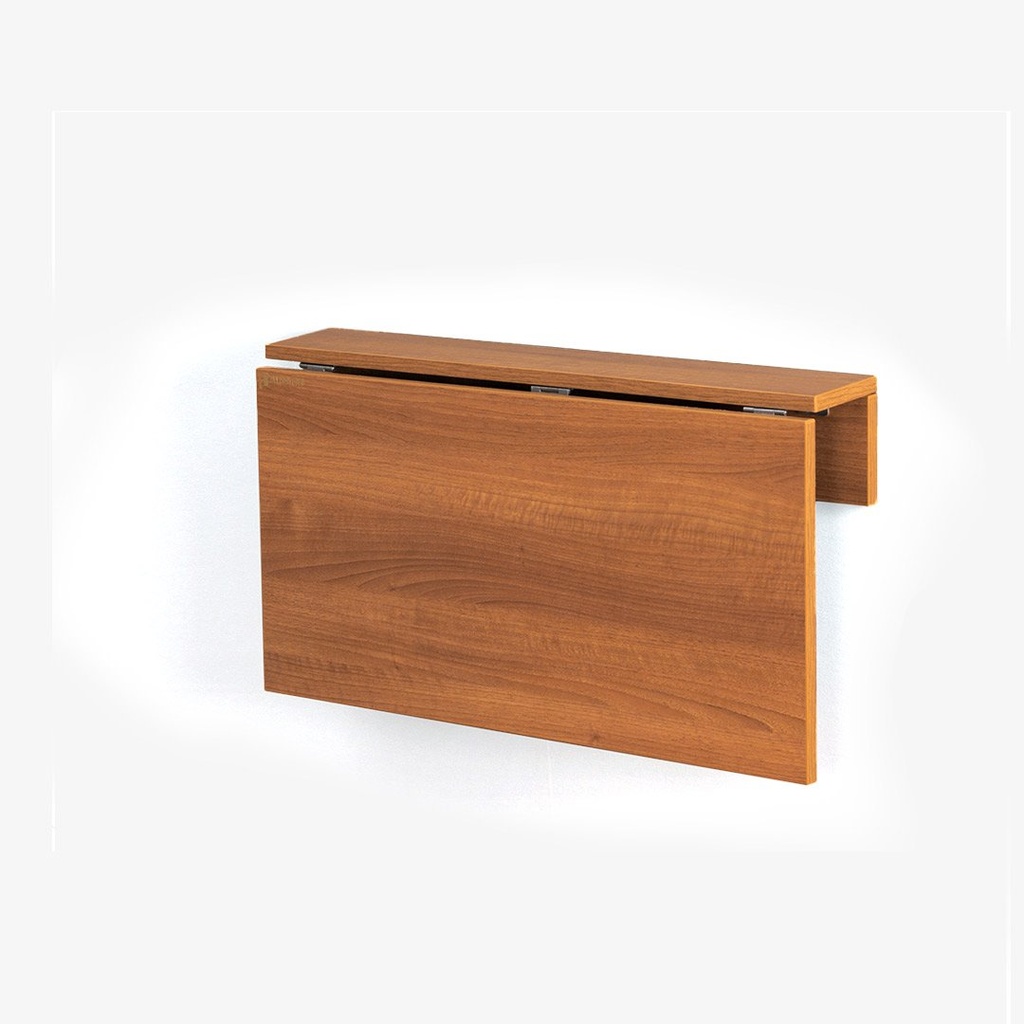 Wall Mounted iDesk with Ledge + Lapdesk - Desert Walnut