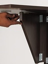 Wall Mounted iDesk with Ledge + Lapdesk - Desert Walnut