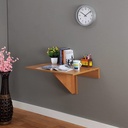 Wall Mounted iDesk with Ledge Desert Walnut (IB77-1)