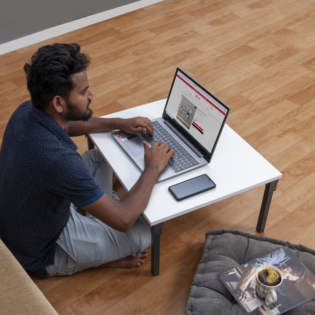 Foldable Floor Desk Small - White