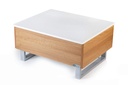 INVISIBLE BED High Grade MDF Coffee Table with Storage and Lift up Tabletop (Dessert Walnut)