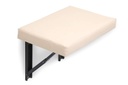 INVISIBLE BED Fabric Foldable Wall Mounted Cushion Seat (Beige)