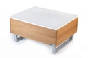 INVISIBLE BED High Grade MDF Coffee Table with Storage and Lift up Tabletop (Dessert Walnut)