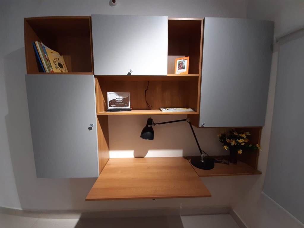 Wall Mounted Study Unit with Storage