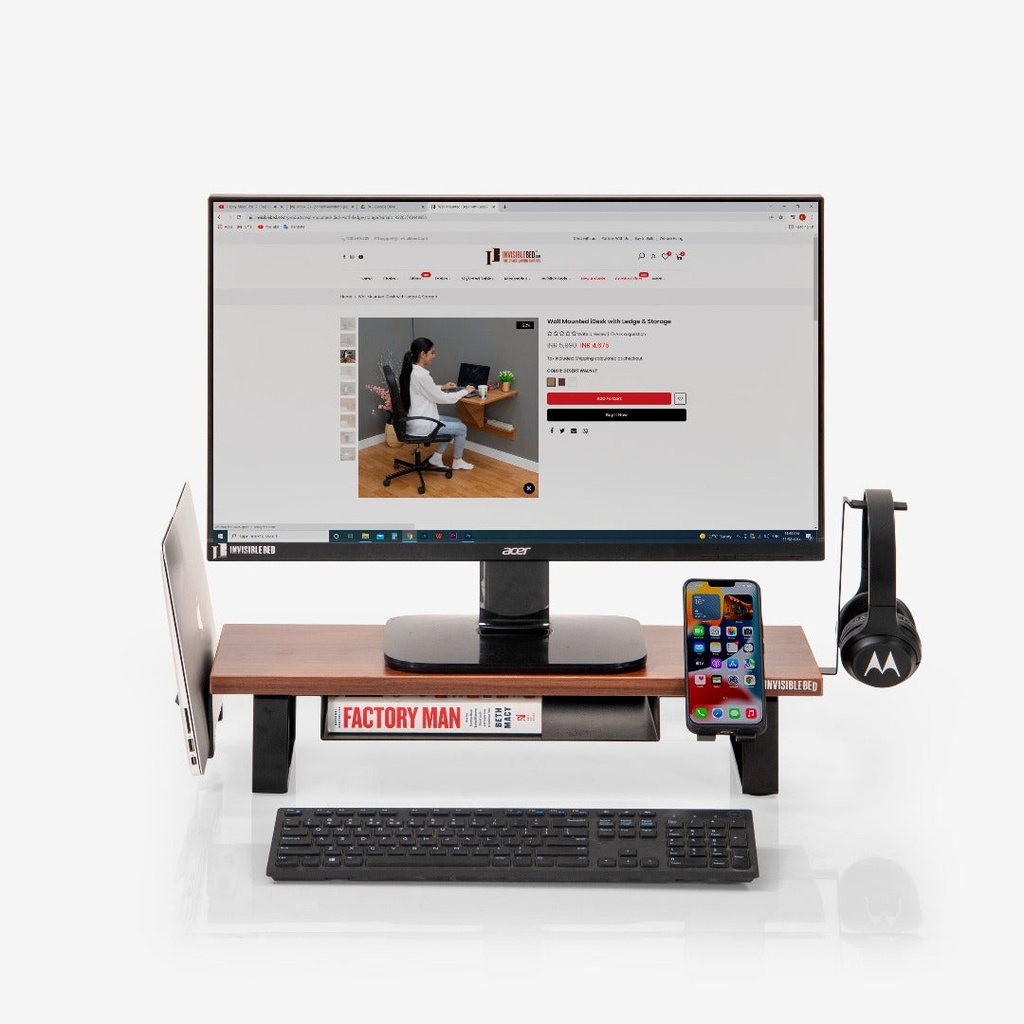 Monitor Riser Stand with Accessories CW