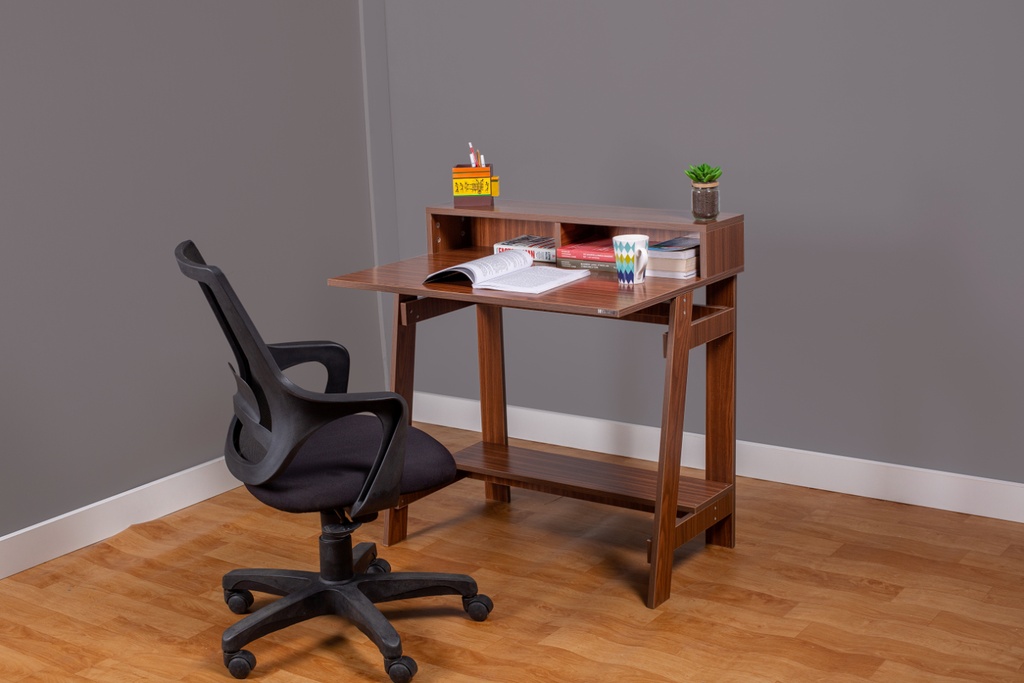 Table with Monitor Riser (Canadian Walnut)