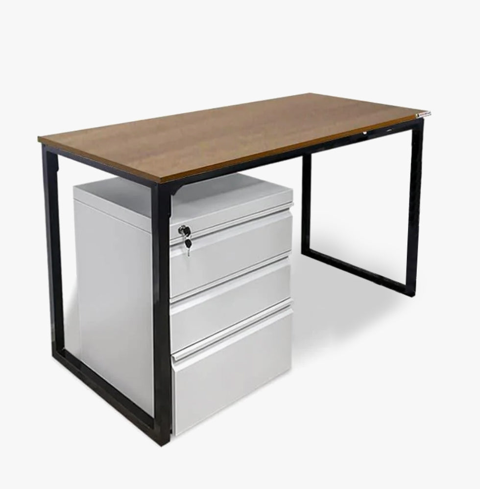 Multipurpose Sleek Table + Pedestal Storage