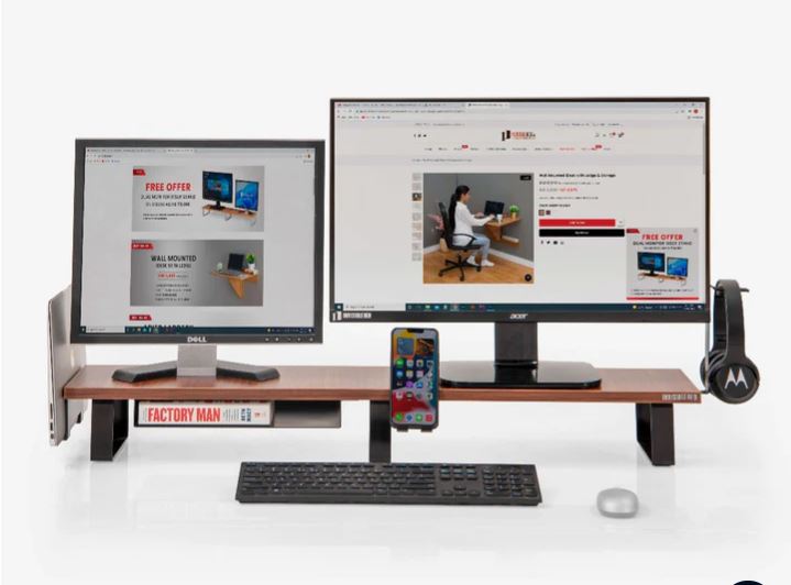 Dual Monitor Riser-4 Accessories-DW