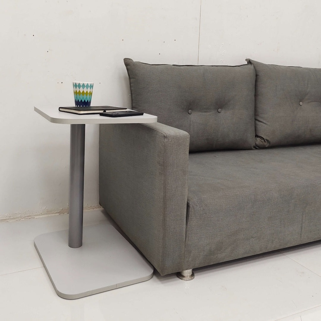 Lyra Sofa Side Table - Grey