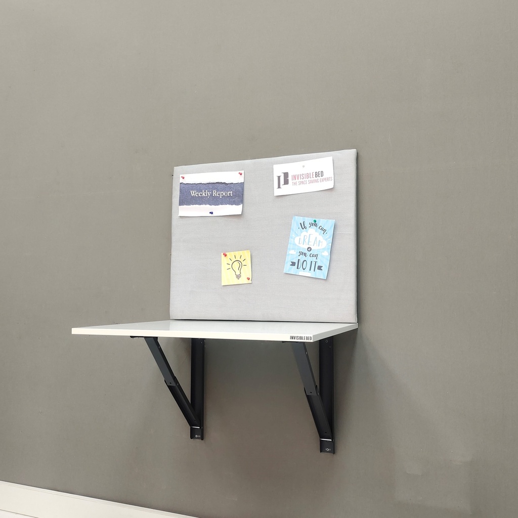 Wall Mounted iDesk With Pin-up Board