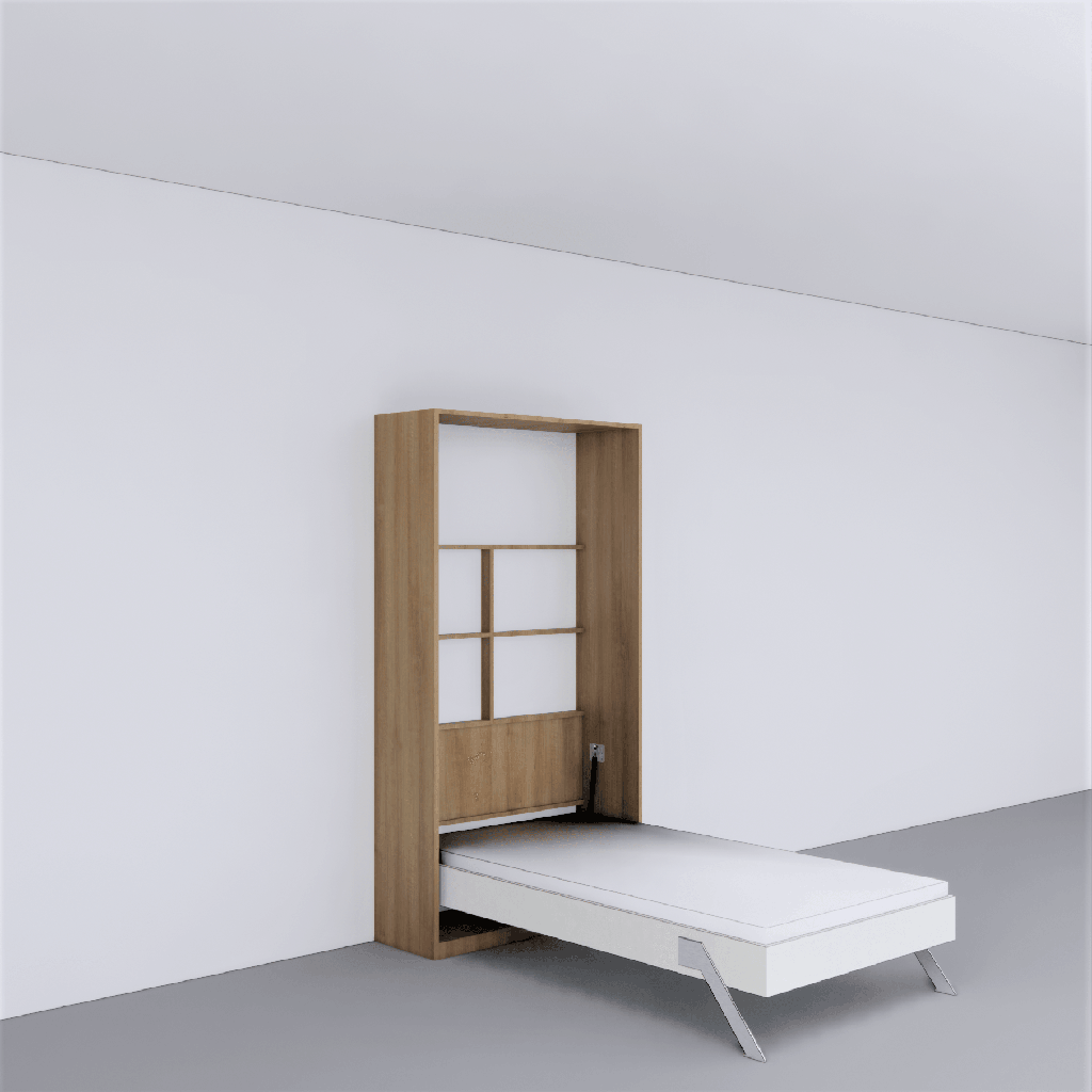 Single Vertical Bed with iDesk