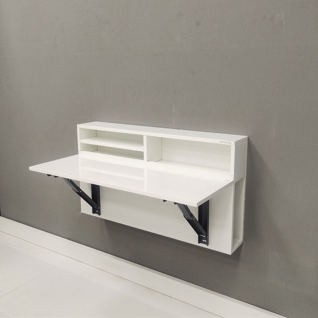 Pollux Wall Mounted iDesk with Storage Custom