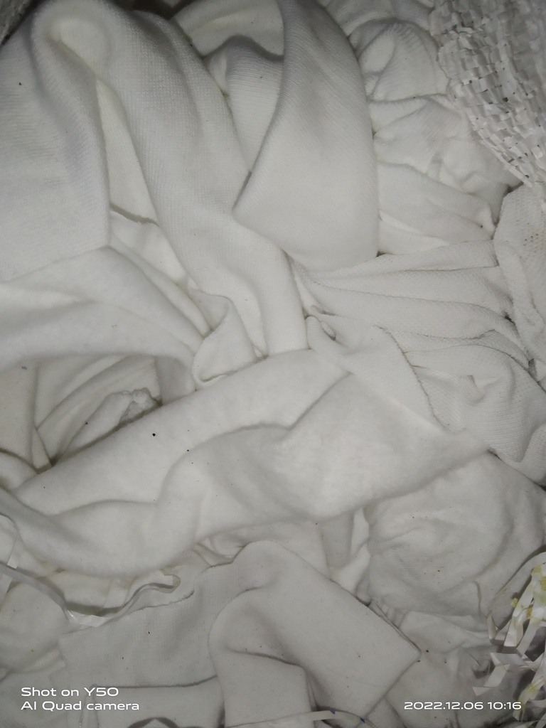 Cotton White Baniyan Waste