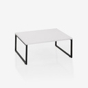 Orion Floor seating desk - Glossy White