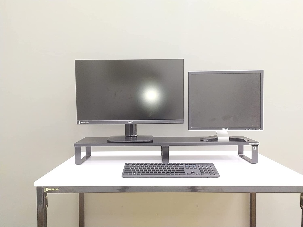 Avior Dual Monitor Riser - Black