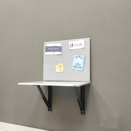 [I-DESK-GW-PIN-UP-BOARD] Wall Mounted iDesk With Pin-up Board