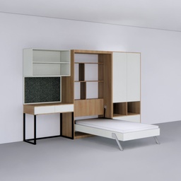 [IB82-1] Single Vertical Bed with Storage &amp; Dresser