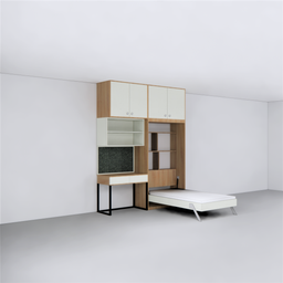 [IB82-4] Single Vertical Bed with Storage and Loft