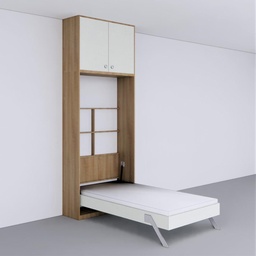 [IB81-7] Single Vertical Bed with Loft and iDesk