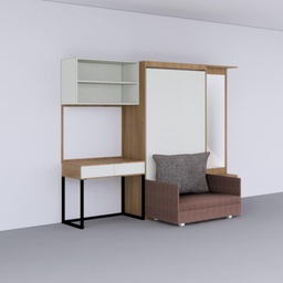 [IB80-3] Single Vertical Bed with Sofa , Storage &amp; Dresser