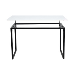 [Metal-Table-Max-Liftup-Top-3x2-GW] Sargas Standing Lift Up Table - Glossy White (3x2)(IB18-3)