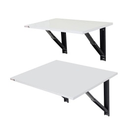 [idesk-Big-White-Small-White] Sit/Stand Desk Combo - Glossy White(IB30)