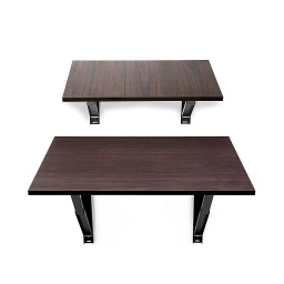 [idesk-Big-RW-Small-RW] Sit/Stand Desk Combo - Rich Walnut(IB30-2)