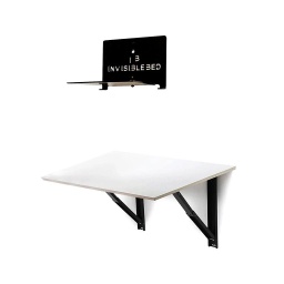 [IB33] Medium Wall Mounted Desk &amp; iShelf - Glossy White(IB33)