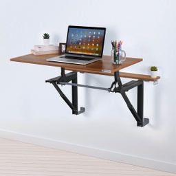 [i-desk Liftable Top-DW] Antares Wall Mounted Sit Stand Desk - Desert Walnut(IB71-3)