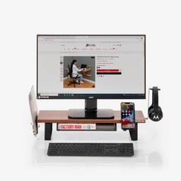 [Monitor Riser-4 Accessories-CW] Monitor Riser Stand with Accessories CW