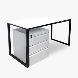 Multipurpose Sleek Table + Pedestal Storage